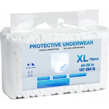 Inkontinenční kalhotky Plenkové Kalhotky pro dospělé Velikost XL Prodyšné pleny pro dospělé