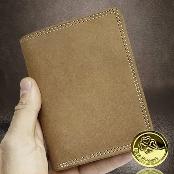 Peněženka Pánská peněženka GURU z pravé kůže – světle hnědá | Monogram ražbou + laserová personalizace Vyberte variantu: + ražba monogramu (A) Okrasně Monotype Cors. + Akce - zlatá mince Pro štěstí ZDARMA