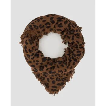 Šála Dámská Kašmírová šála Kujten Hachiko Leopard Ak3954-2261