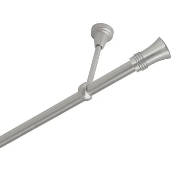 Garnýž kovová jednořadá 19mm Capri satina 190 cm (do stropu / na tunýlek - bez kroužků)