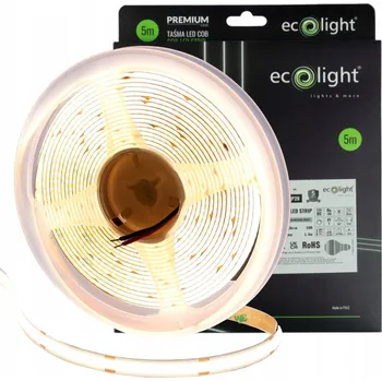 LED osvětlení LED pásek COB 480 12V 12W 1320lm 4000K IP20 SOUVISLÁ SVĚTELNÁ LINIE role 5m