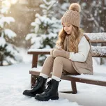 Protetika - zimní boty TORA black - zateplené kožíškem TOP AKCE! Veľkosť: 27