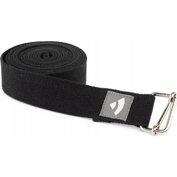 podložka na cvičení Popruh na jógu Bodhi Asana belt XL 3m - černý