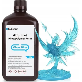 Filament ELEGOO ABS-like Resin 2KG, Clear Blue