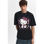 Tričko s potiskem Hello Kitty - L - House - černá - 049HF-99X