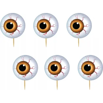 Obraz TOPPER NA DORT A MUFFINY HALLOWEEN DUCHOVÉ DÝNĚ KOČKA SADA TOPPERŮ 6 ks #18