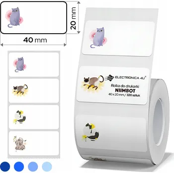 Samolepící etiketa Samolepicí štítky samolepky termální pro Niimbot B1 B21 B3S B31 40x20