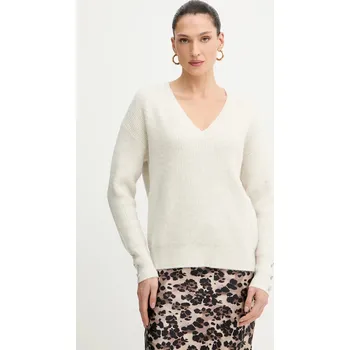 Pánský svetr Svetr z vlněné směsi Morgan MSTAR béžová 01X, vel. XL