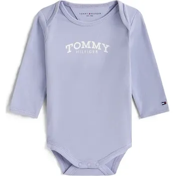 Bavlněné kojenecké body Tommy Hilfiger KN0KN02133.PPY2 fialová 04X, vel. 56