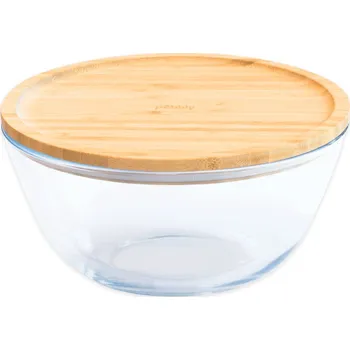 Dóza na potraviny Box na potraviny PKV-013 2,6 l, sklo / bambus, Pebbly - doprava zdarma od 2999 Kč