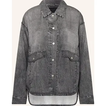 Dámská halenka Allsaints Dámská Košile Hettie V Džínovém Vzhledu, tmavě...