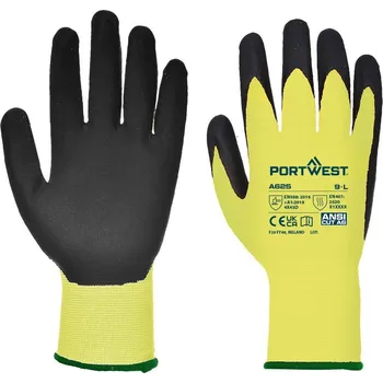 Pracovní rukavice Prořezuvzdorné rukavice s PU povlakem EN 388 4X42D vel. L Žluté/Černé P