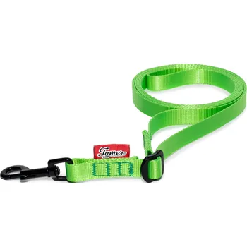 Vodítko pro psa Tamer Popruhové vodítko SIMPLE | zelené Popruhové vodítko - šířka: 1,5 cm, Popruhové vodítko - délka: 2,5 m