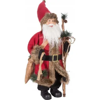 Vánoční dekorace Vánoční figurka Mikuláš – ozdoba na krb, okno