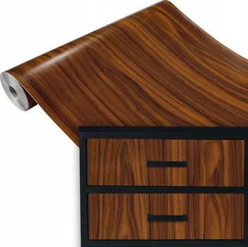 Tapeta Samolepicí Fólie na nábytek s imitací dřeva, ZLATÝ OŘECH 90x50, DIY