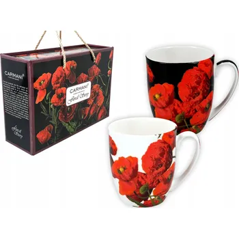 Hrnek Carmani Porcelánové hrnky z kostního porcelánu 380 ml