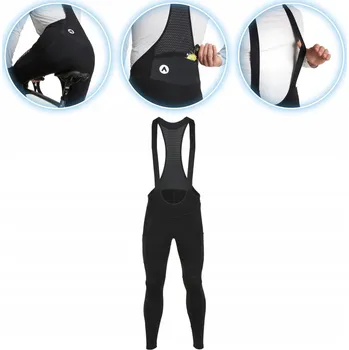 Cyklistické oblečení Pánské cyklistické kalhoty ATTABO OFREE CARGO zateplené černé M