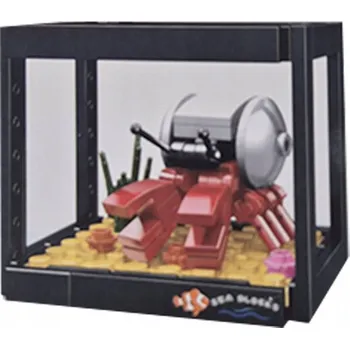 ostatní stavebnice Stavebnice akvárium 90ks krab 03