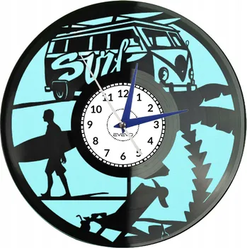 Hodiny LOS ANGELES MĚSTO ANDĚLŮ L.A. USA KALIFORNIE FLUORESCENČNÍ NÁSTĚNNÉ HODINY