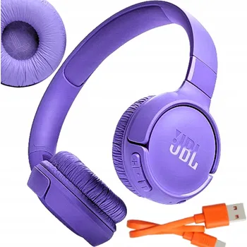 Sluchátka Bezdrátová sluchátka JBL Tune 520BT Bluetooth 5.3 USB-C Fialová