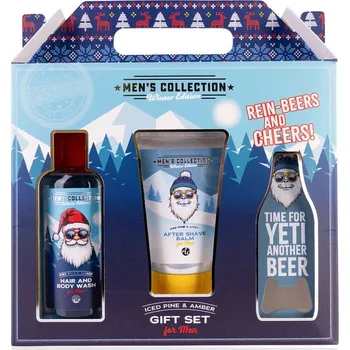 Kosmetická sada SET koupelový MEN'S COLLECTION WINTER EDITION v dárkové krabičce s balzámem po holení NOVINKA ACCEN