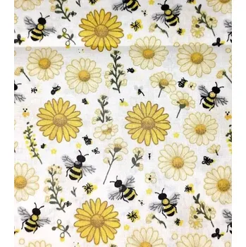 Bavlněná látka včelí hostina 150cm | RTex