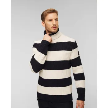 Pánský svetr Pánský Vlněný Rolák S Pruhovaným Vzorem Paul&amp;shark 13311096-583