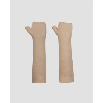 Rukavice Béžové Dámské Rukavice Z Kašmíru Kujten Sotchi Ak1031-2