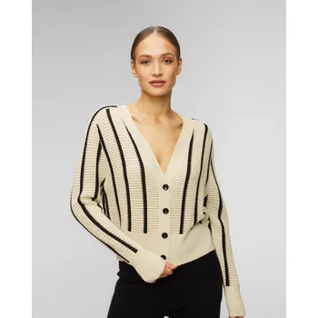 Dámský svetr Béžový Dámský Kašmírový A Vlněný Kardigan Allude 17120-4290