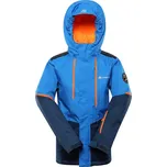 Dětská lyžařská bunda ALPINE PRO ZARIBO velikost 92-98 electric blue lemonade