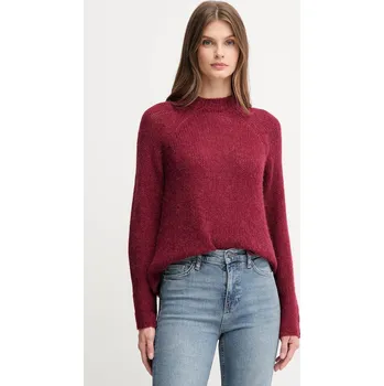 Dámský svetr Svetr s příměsí vlny Joop! 30048450 burgundské 83X, vel. 38