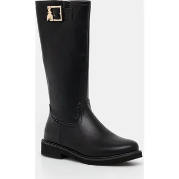 Dámská obuv Dětské kožené boty Patrizia Pepe černá barva, PPJ958 99X, EUR 37
