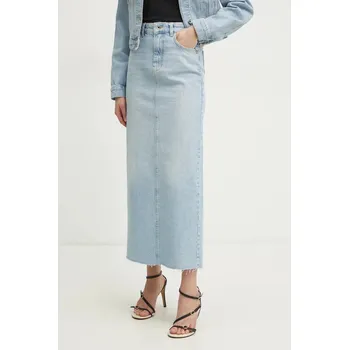 Dámská sukně Džínová sukně Patrizia Pepe modrá barva, maxi, 8G0454 D1WZB 8G0454.D1WZB 50X, vel. 40