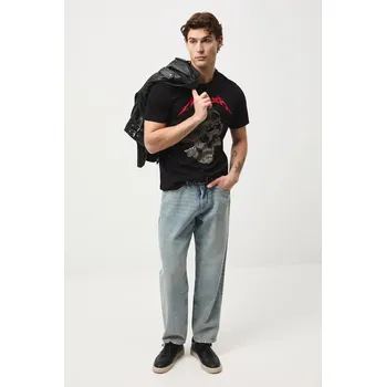 Pánské tričko Bavlněné tričko Medicine RW25-TSMA71 černá 99X, vel. M