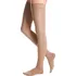 Dámské punčochy Maxis Brillant kompresní stehenní punčochy s krajkou a špicí bronzové