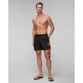 Pánské plavky Černé Pánské Koupací šortky Aeronautica Militare 241bw219ct2967-34300