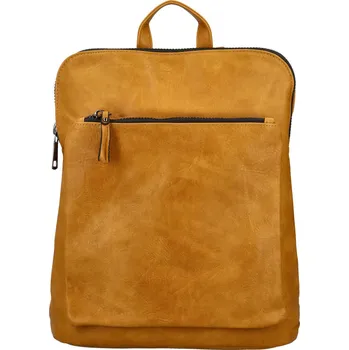 Kabelka Stylový dámský koženkový kabelko-batoh Doan, žlutý