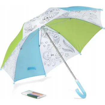 Deštník REKLAMNÍ SLUNEČNÍKY s potiskem S LOGEM, omalovánkový deštník, 10 ks