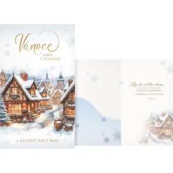 MFP přání Vánoční s klopou na peníze V24-475 W PRANI_W_257