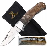 NŮŽ SKLÁDACÍ NŮŽ S ČEPELÍ ZNAČKY ELK RIDGE ER-138 S KOŽÍ