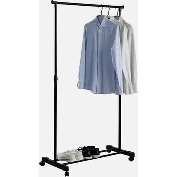 Věšák DAY Nastavitelný věšák na oblečení 81x42x100-170cm černý