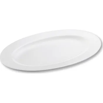 Oválný servírovací talíř Wilmax na hlavní jídla, 30,5 cm, bílý porcelán