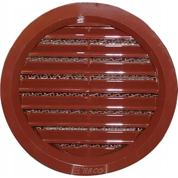 Větrací mřížka HACO Větrací mřížka kruhová se síťovinou 100 hnědá