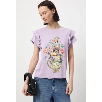 Dámské tričko Bavlněné tričko Medicine dámské, fialová barva RW25-TSD904 04X, vel. M