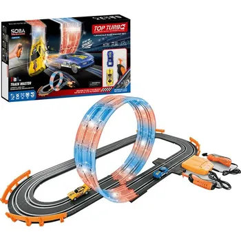 autodráha Dětská autodráha Top Turbo A65-1B se světelným lopingem (1:43) 2v1, délka 295 cm