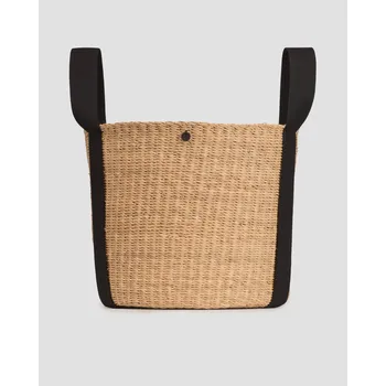 Ozdobný Košík Z Tropické Traviny Muuñ Pegase Pegapainatbl-black