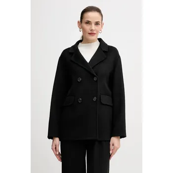 Dámský kabát Kabát s příměsí vlny Gaudi černá barva, 521FD35011 99X, vel. L