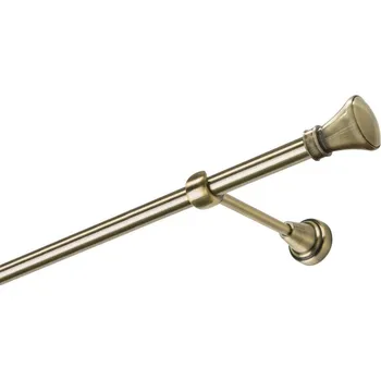 Garnýž Garnýž kovová jednořadá 19mm Koloseo mosaz 420 cm (do stěny / na tunýlek - bez kroužků)