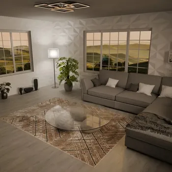 Koberec JUTEX Kusový koberec RAVE 24135 120 BARVA: Hnědá, ROZMĚR: 80x150 cm