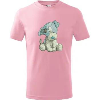 Chlapecké tričko Plyšový pejsek Barva: Zelená, Velikost dětská: 134/ 8 let